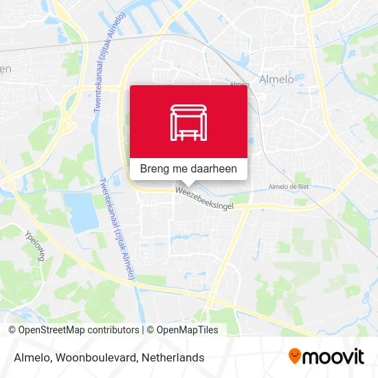 Almelo, Woonboulevard kaart