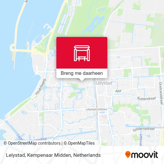 Lelystad, Kempenaar Midden kaart