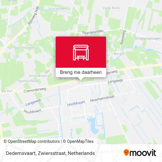 Dedemsvaart, Zwiersstraat kaart