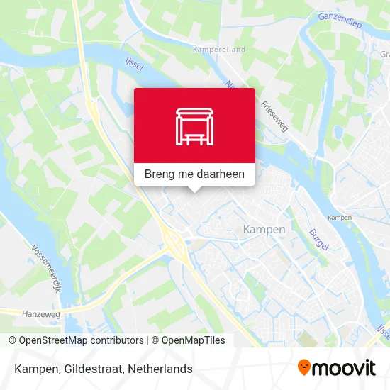 Kampen, Gildestraat kaart