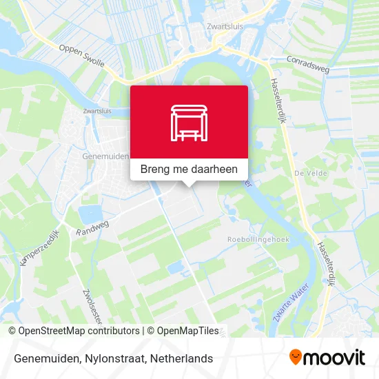 Genemuiden, Nylonstraat kaart