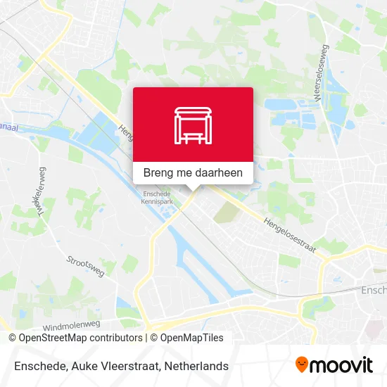 Enschede, Auke Vleerstraat kaart