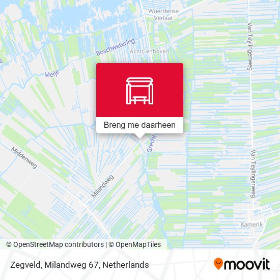 Zegveld, Milandweg 67 kaart