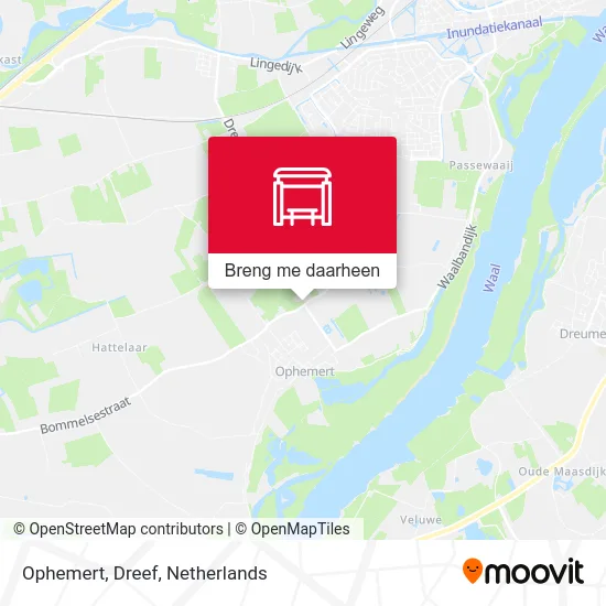 Ophemert, Dreef kaart