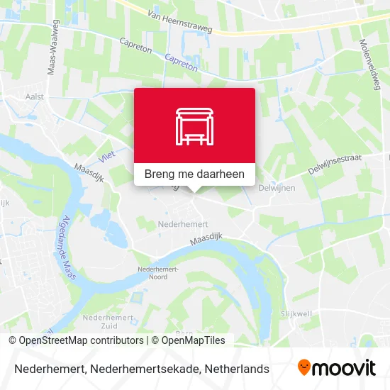Nederhemert, Nederhemertsekade kaart