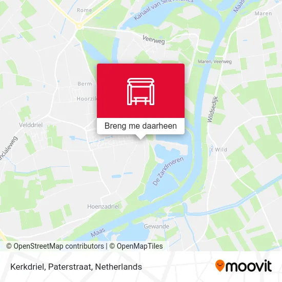 Kerkdriel, Paterstraat kaart