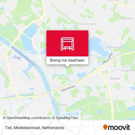 Tiel, Medelsestraat kaart