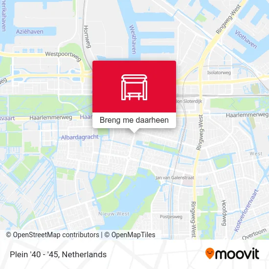 Plein '40 - '45 kaart