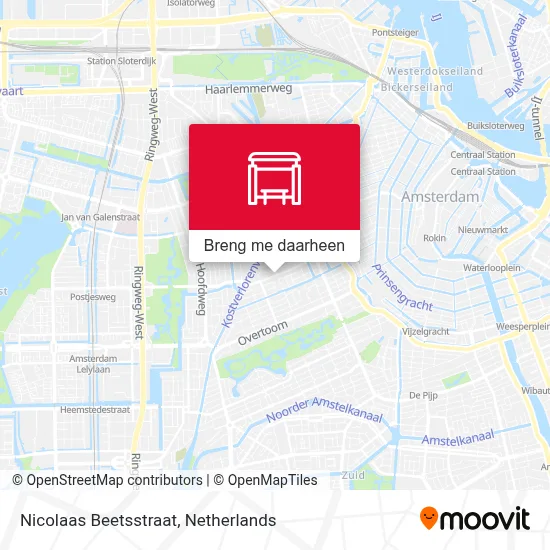 Nicolaas Beetsstraat kaart