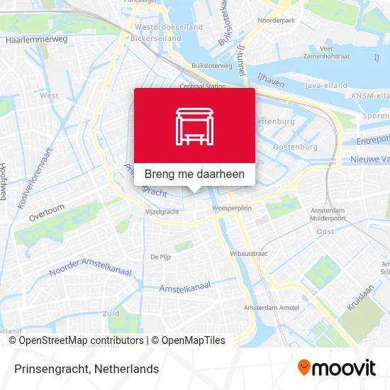 Prinsengracht kaart