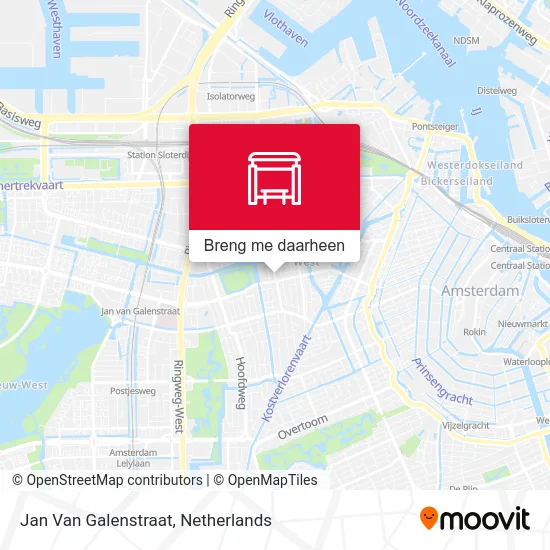 Jan Van Galenstraat kaart