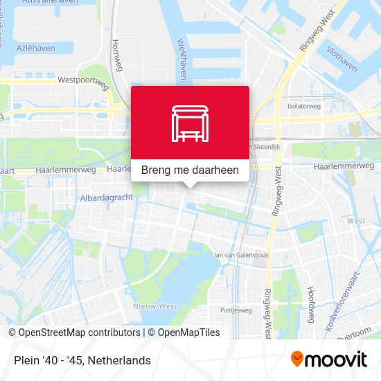 Plein '40 - '45 kaart