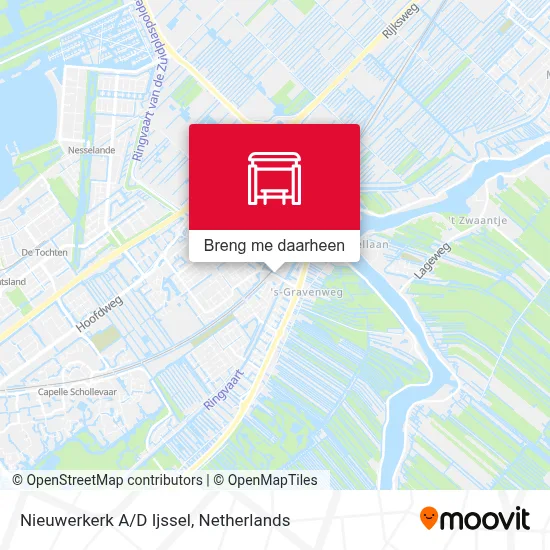 Nieuwerkerk A/D Ijssel kaart