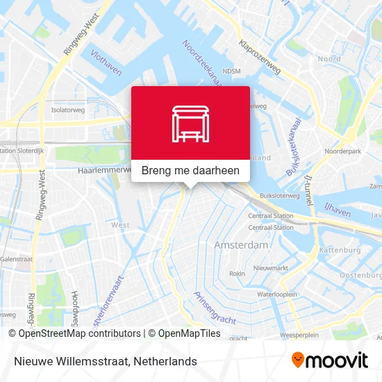 Nieuwe Willemsstraat kaart