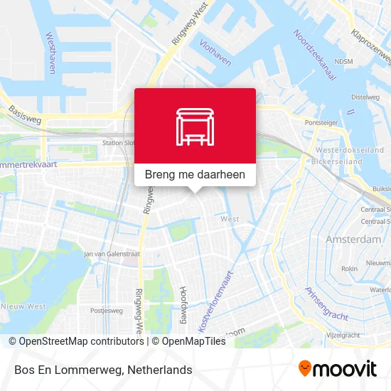 Bos En Lommerweg kaart