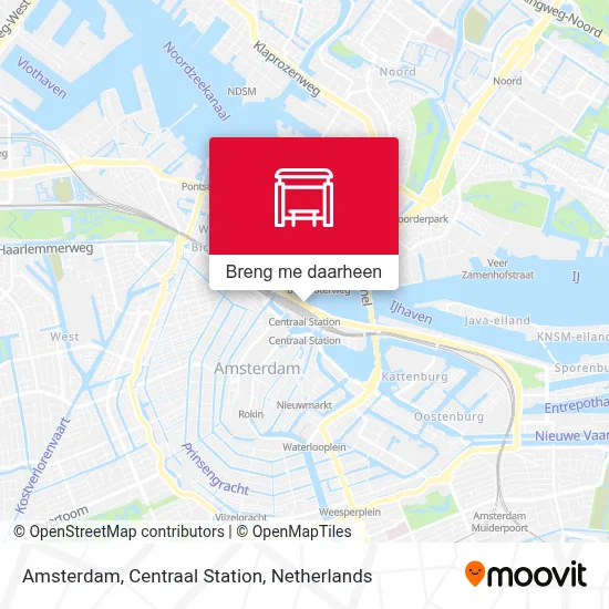 Amsterdam, Centraal Station kaart