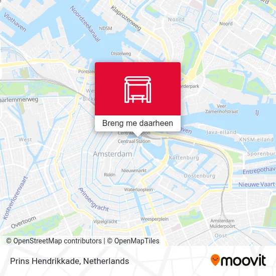 Prins Hendrikkade kaart