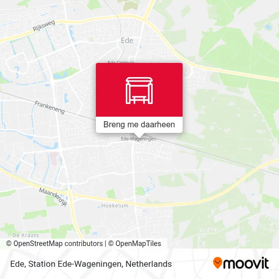 Ede, Station Ede-Wageningen kaart