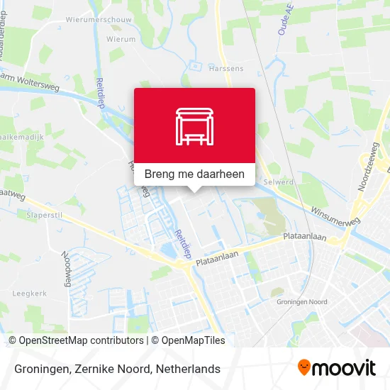 Groningen, Zernike Noord kaart