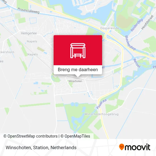 Winschoten, Station kaart