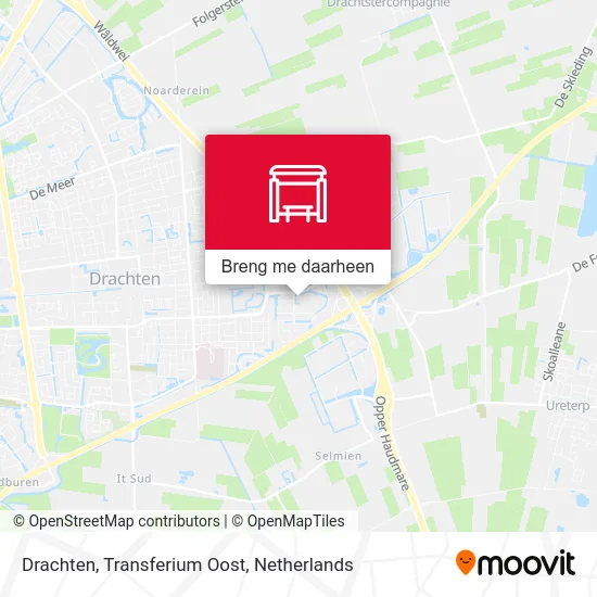 Drachten, Transferium Oost kaart