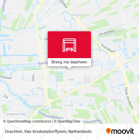 Drachten, Van Knobelsdorffplein kaart