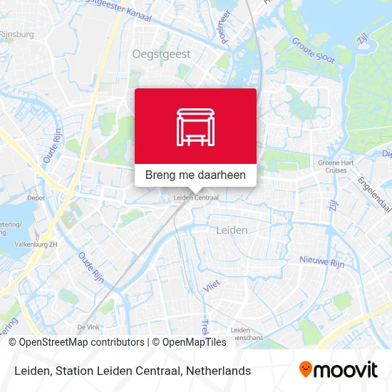 Leiden, Station Leiden Centraal kaart