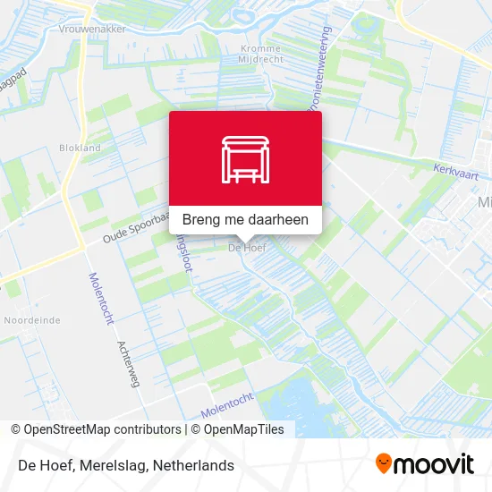 De Hoef, Merelslag kaart