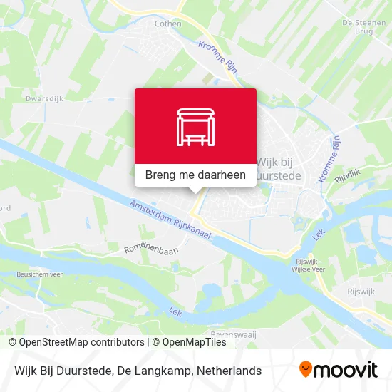 Wijk Bij Duurstede, De Langkamp kaart