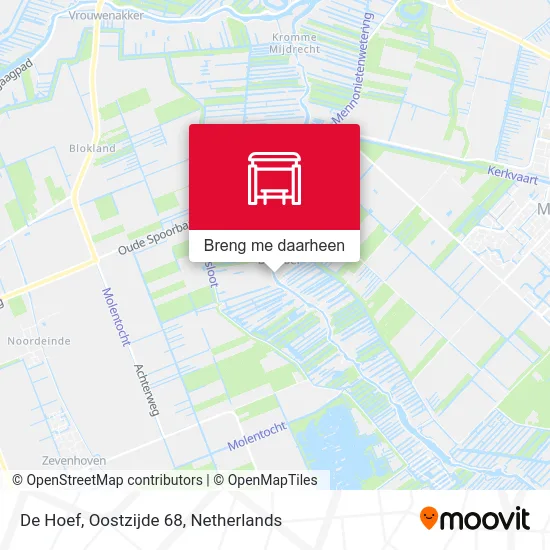 De Hoef, Oostzijde 68 kaart