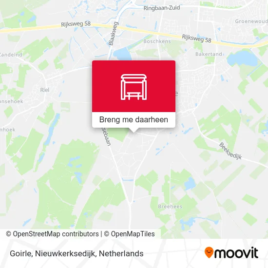 Goirle, Nieuwkerksedijk kaart