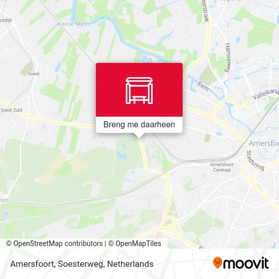 Amersfoort, Soesterweg kaart