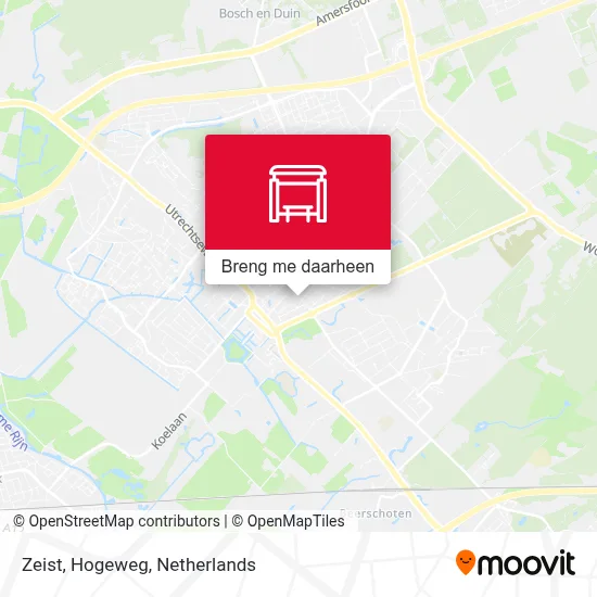 Zeist, Hogeweg kaart