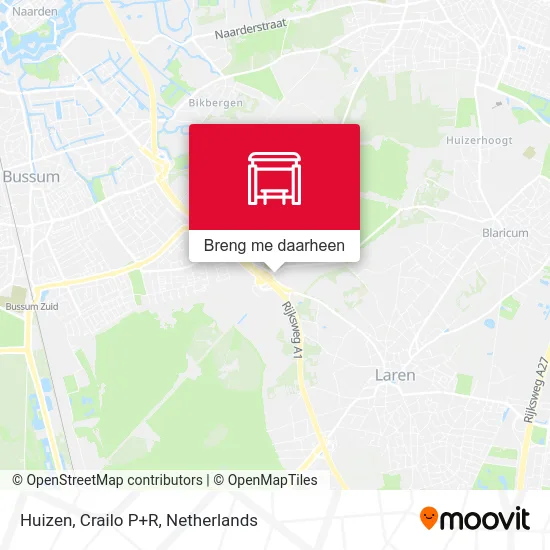 Huizen, Crailo P+R kaart