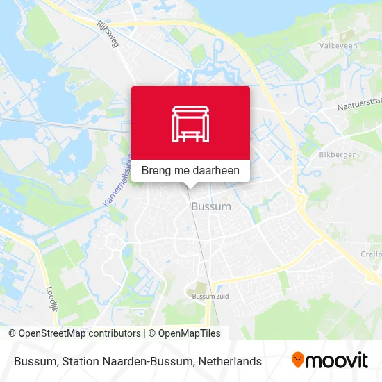 Bussum, Station Naarden-Bussum kaart