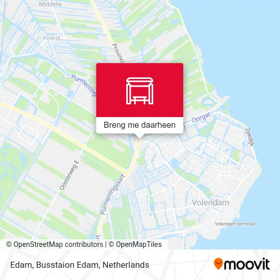 Edam, Busstaion Edam kaart
