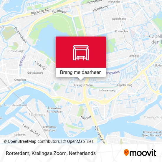 Rotterdam, Kralingse Zoom kaart