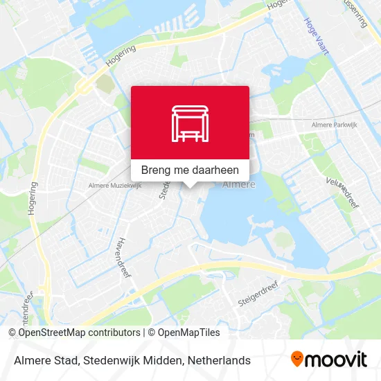 Almere Stad, Stedenwijk Midden kaart