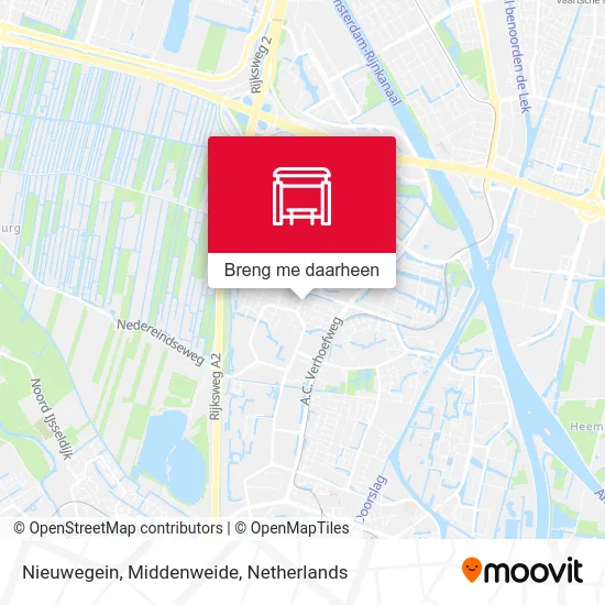 Nieuwegein, Middenweide kaart