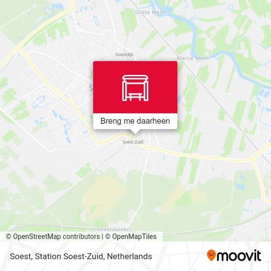 Soest, Station Soest-Zuid kaart