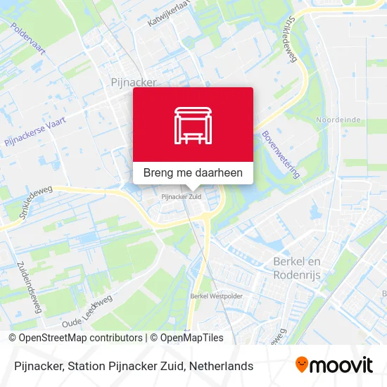 Pijnacker, Station Pijnacker Zuid kaart