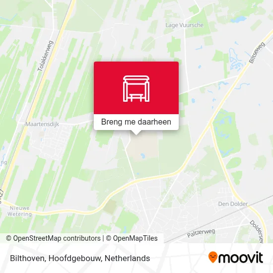 Bilthoven, Hoofdgebouw kaart