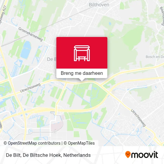 De Bilt, De Biltsche Hoek kaart