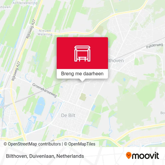 Bilthoven, Duivenlaan kaart