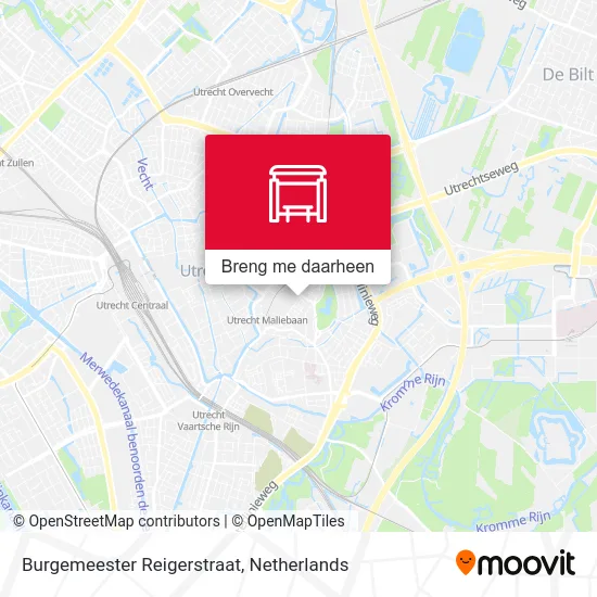 Burgemeester Reigerstraat kaart