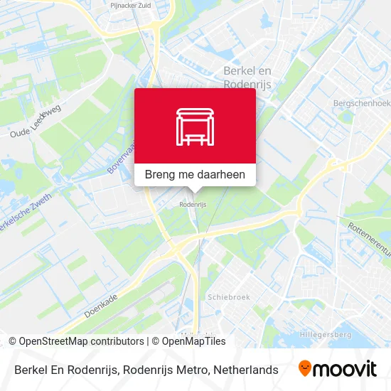 Berkel En Rodenrijs, Rodenrijs Metro kaart