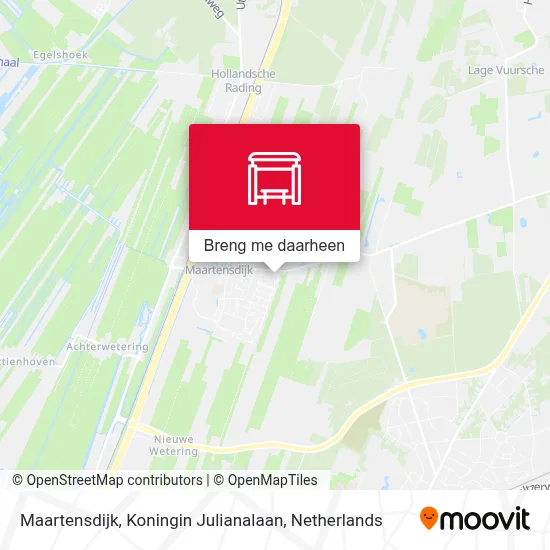 Maartensdijk, Koningin Julianalaan kaart
