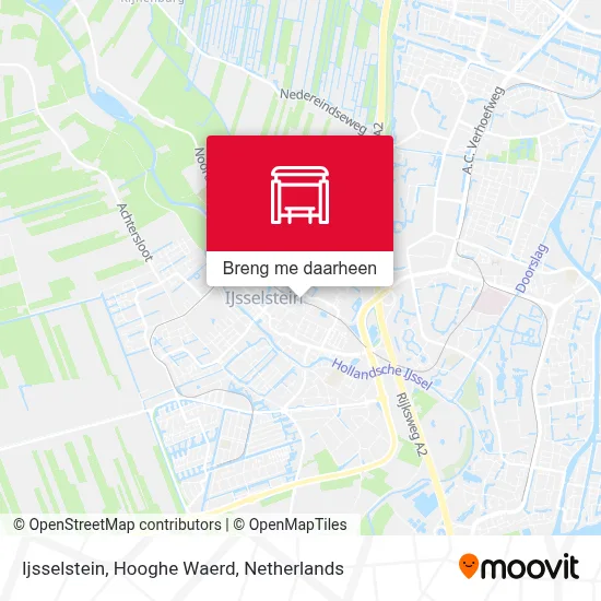 Ijsselstein, Hooghe Waerd kaart