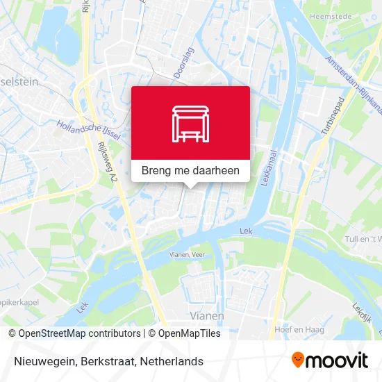 Nieuwegein, Berkstraat kaart