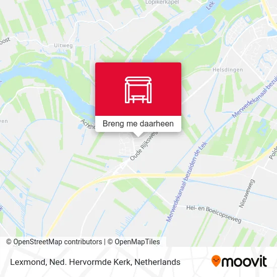 Lexmond, Ned. Hervormde Kerk kaart